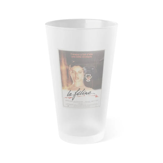 CAT PEOPLE (FRENCH) 1942 Movie Poster - Frosted Pint Glass 16oz-16oz-Frosted-Go Mug Yourself