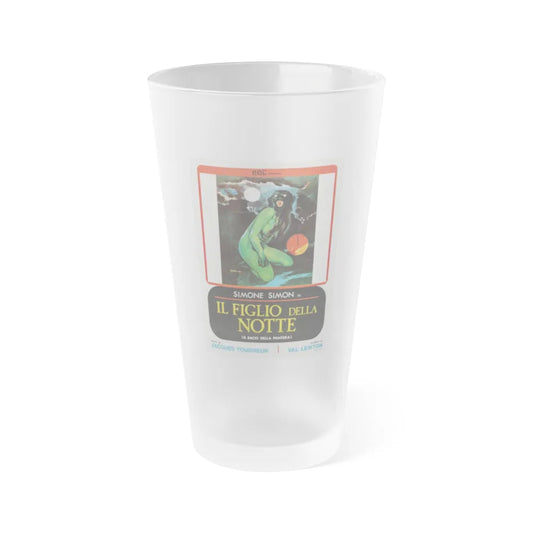 CAT PEOPLE (ITALIAN) 1942 Movie Poster - Frosted Pint Glass 16oz-16oz-Frosted-Go Mug Yourself