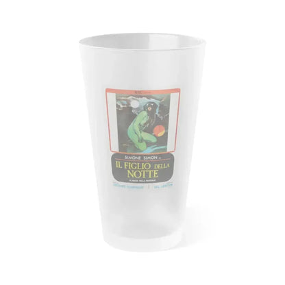 CAT PEOPLE (ITALIAN) 1942 Movie Poster - Frosted Pint Glass 16oz 16oz Frosted - Go Mug Yourself