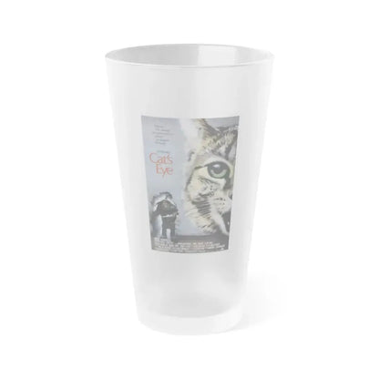 CAT'S EYE 1985 Movie Poster - Frosted Pint Glass 16oz 16oz Frosted - Go Mug Yourself