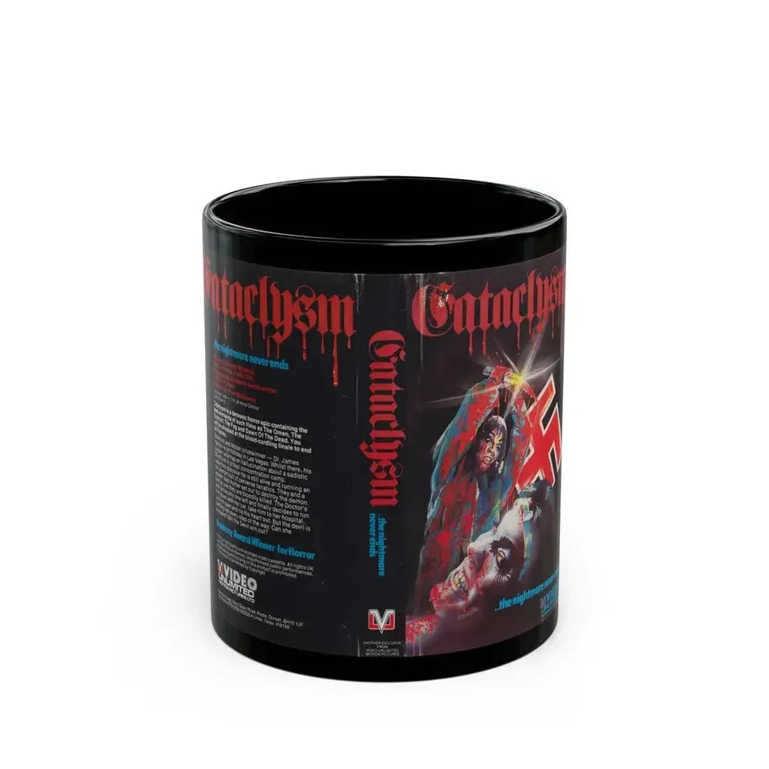 CATACLYSM NAZIPLOIATION (VHS COVER) - Black Coffee Mug 11oz - Go Mug Yourself