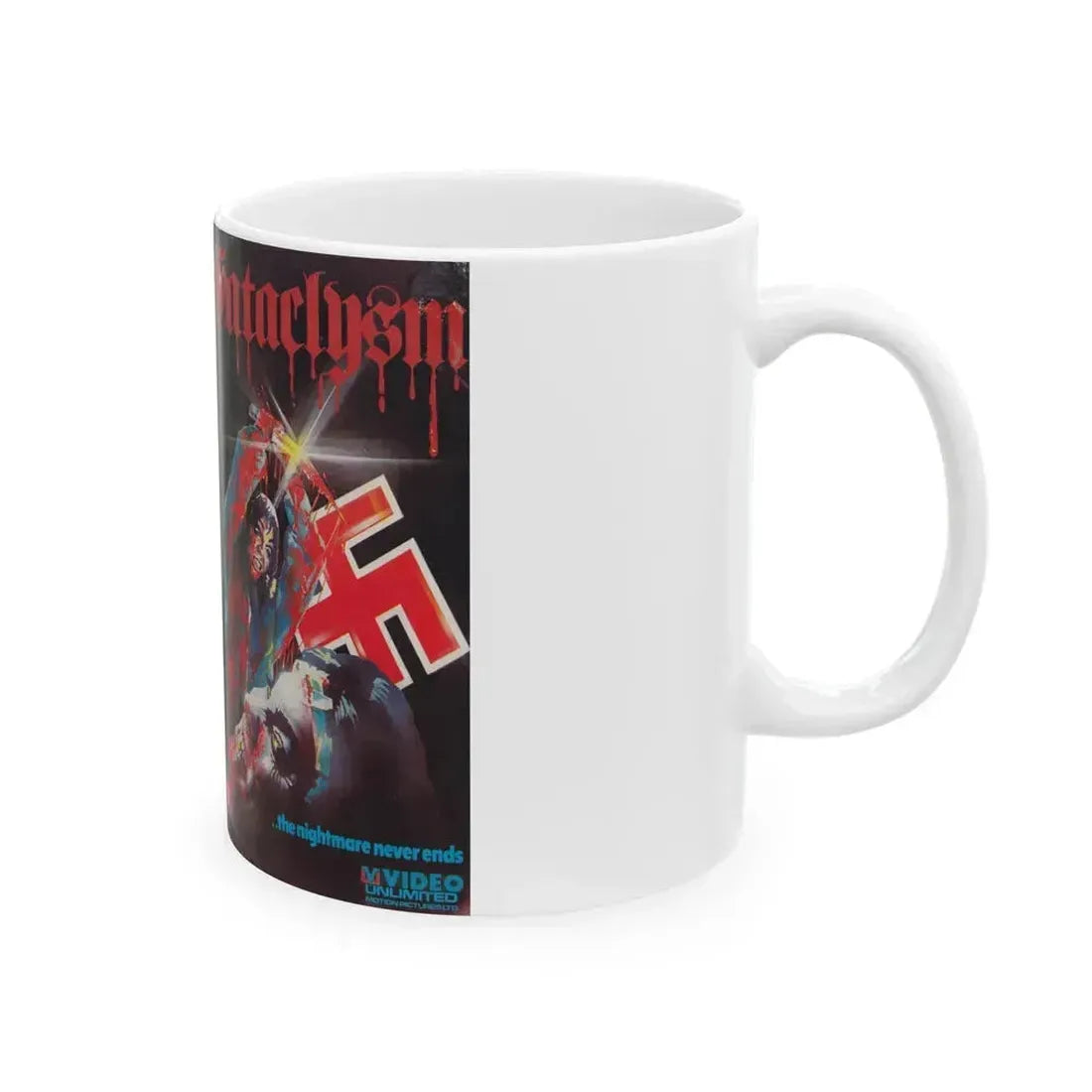 CATACLYSM NAZIPLOIATION (VHS COVER) - White Coffee Mug - Go Mug Yourself