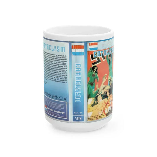 CATACLYSM (VHS COVER) - White Coffee Mug 15oz - Go Mug Yourself