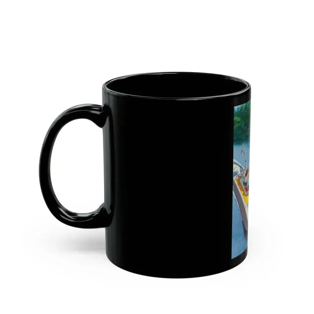 Catamaran Cruiser, Mechanix Illustrated magazine cover, March 1953 - Black Coffee Mug - Go Mug Yourself