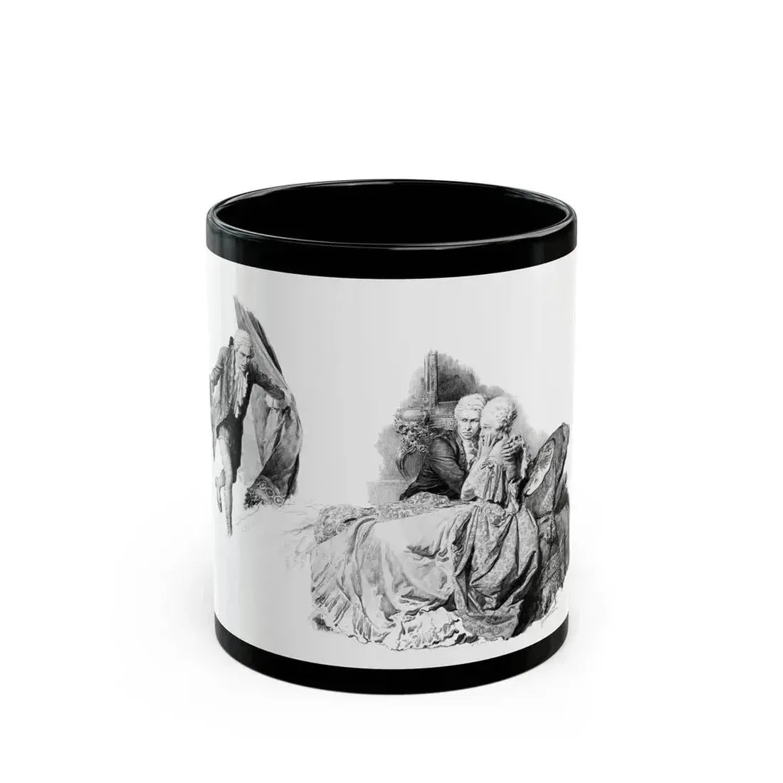 Catherine the Great, Lovers Discovered - Black Coffee Mug 11oz - Go Mug Yourself