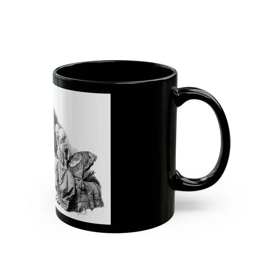 Catherine the Great, Lovers Discovered - Black Coffee Mug - Go Mug Yourself