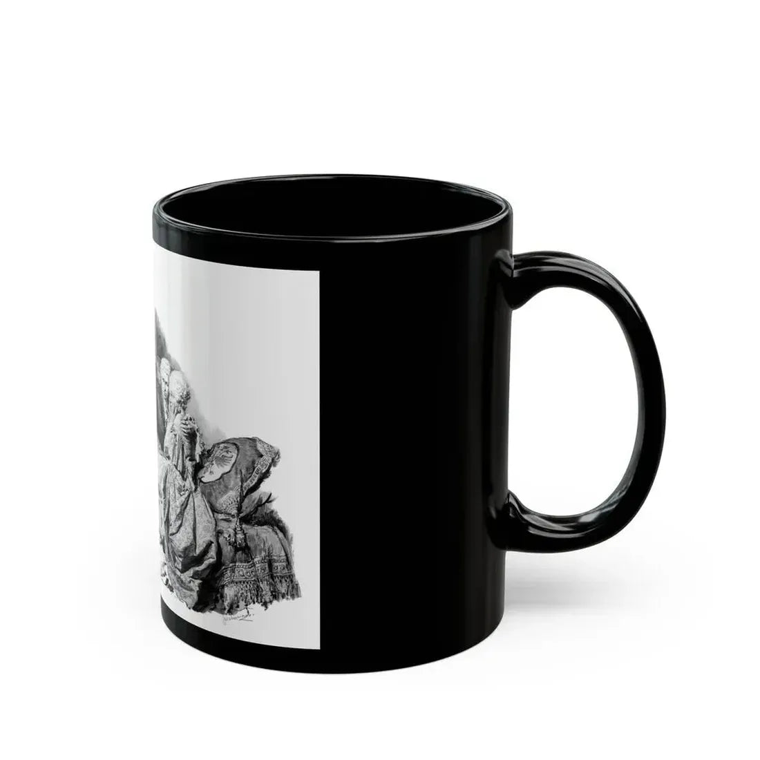 Catherine the Great, Lovers Discovered - Black Coffee Mug - Go Mug Yourself