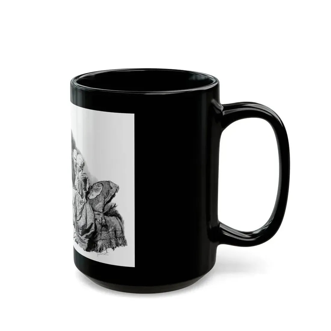 Catherine the Great, Lovers Discovered - Black Coffee Mug - Go Mug Yourself