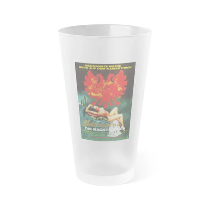 CATHERINE THE NAKED QUEEN 1983 Movie Poster - Frosted Pint Glass 16oz-16oz-Frosted-Go Mug Yourself