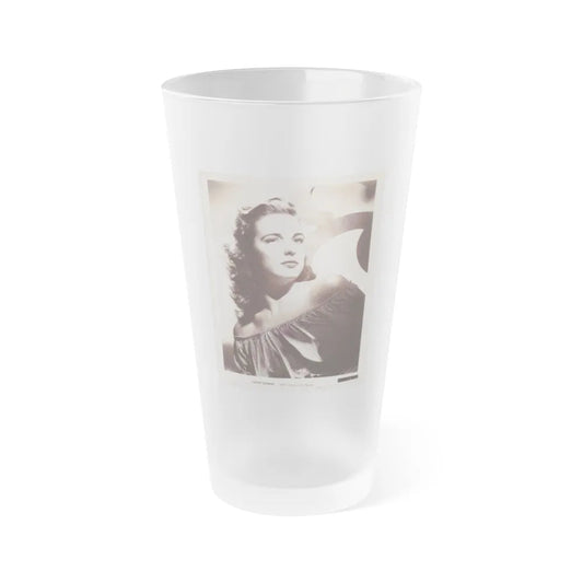 Cathy Downs #01 (Vintage Female Icon) Frosted Pint Glass 16oz-16oz-Frosted-Go Mug Yourself