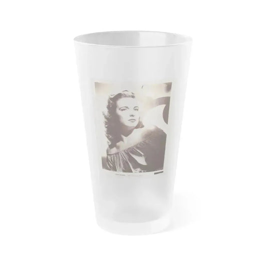 Cathy Downs #01 (Vintage Female Icon) Frosted Pint Glass 16oz 16oz Frosted - Go Mug Yourself