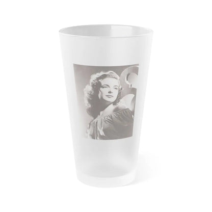 Cathy Downs #02 (Vintage Female Icon) Frosted Pint Glass 16oz-16oz-Frosted-Go Mug Yourself