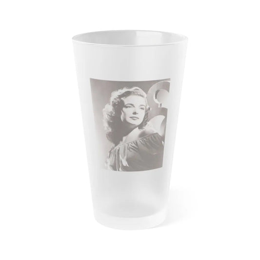 Cathy Downs #02 (Vintage Female Icon) Frosted Pint Glass 16oz-16oz-Frosted-Go Mug Yourself