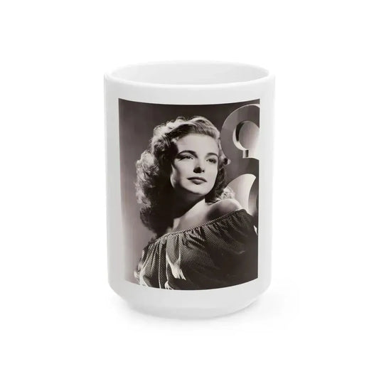 Cathy Downs #02 (Vintage Female Icon) White Coffee Mug 15oz - Go Mug Yourself