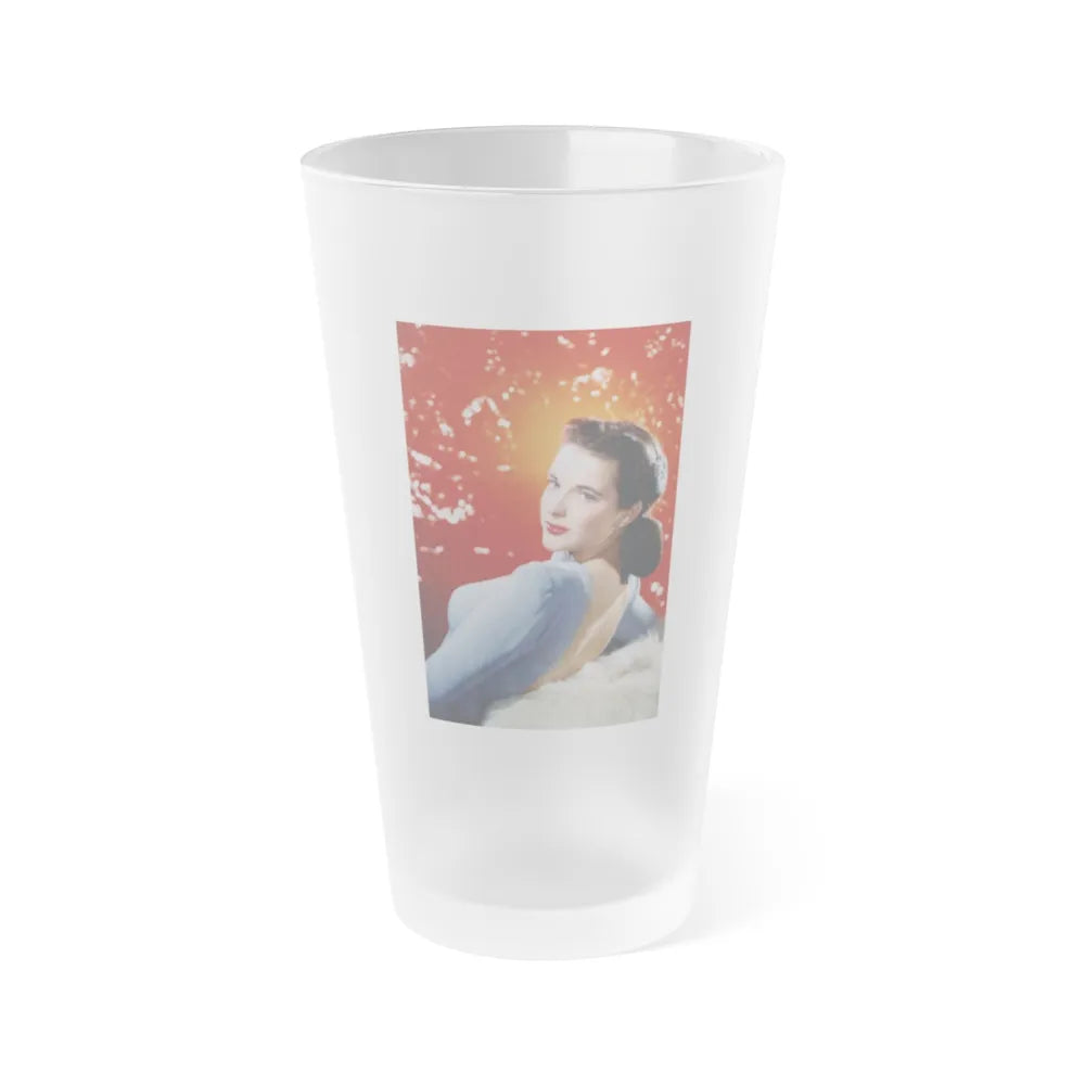 Cathy Downs #04 (Vintage Female Icon) Frosted Pint Glass 16oz-16oz-Frosted-Go Mug Yourself