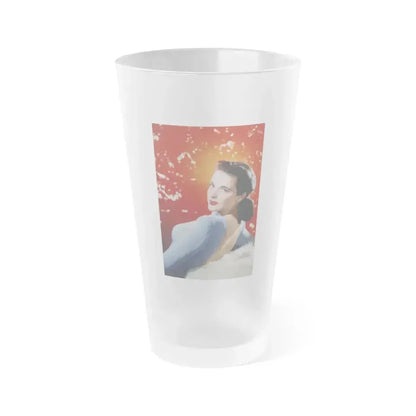 Cathy Downs #04 (Vintage Female Icon) Frosted Pint Glass 16oz 16oz Frosted - Go Mug Yourself