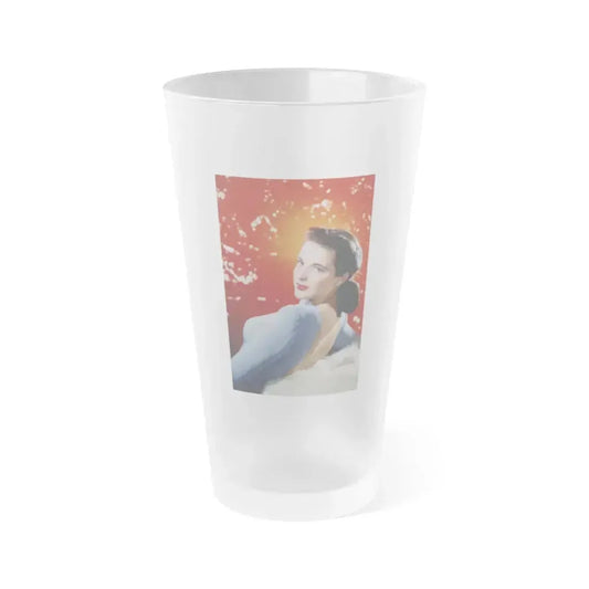 Cathy Downs #04 (Vintage Female Icon) Frosted Pint Glass 16oz 16oz Frosted - Go Mug Yourself
