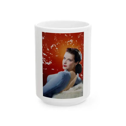 Cathy Downs #04 (Vintage Female Icon) White Coffee Mug 15oz - Go Mug Yourself