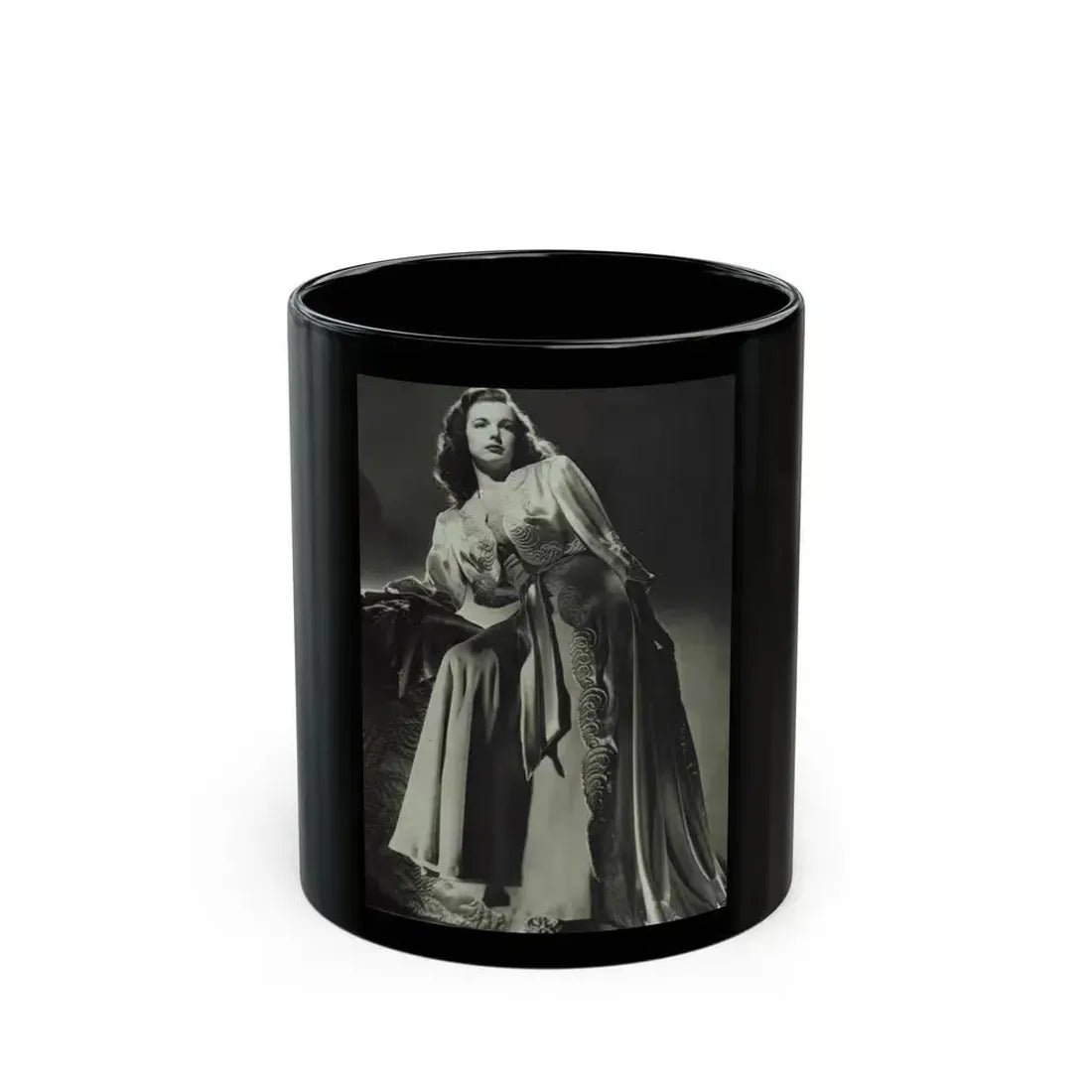 Cathy Downs #09 (Vintage Female Icon) Black Coffee Mug 11oz - Go Mug Yourself