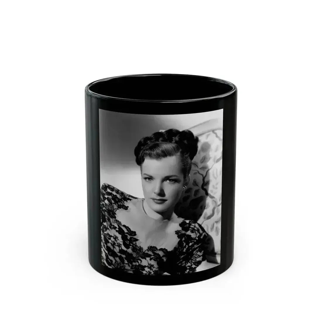 Cathy Downs #20 (Vintage Female Icon) Black Coffee Mug 11oz - Go Mug Yourself
