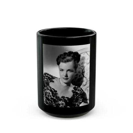 Cathy Downs #20 (Vintage Female Icon) Black Coffee Mug 15oz - Go Mug Yourself