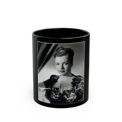 Cathy Downs #21 (Vintage Female Icon) Black Coffee Mug - Go Mug Yourself
