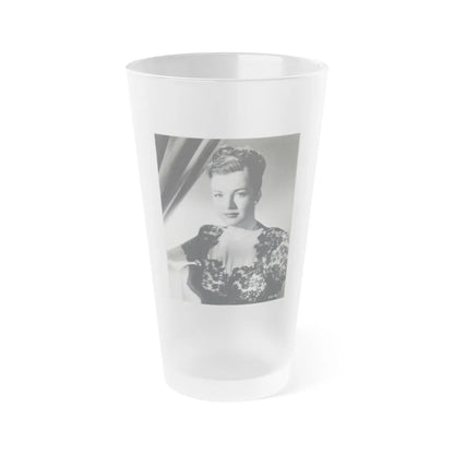 Cathy Downs #21 (Vintage Female Icon) Frosted Pint Glass 16oz-16oz-Frosted-Go Mug Yourself