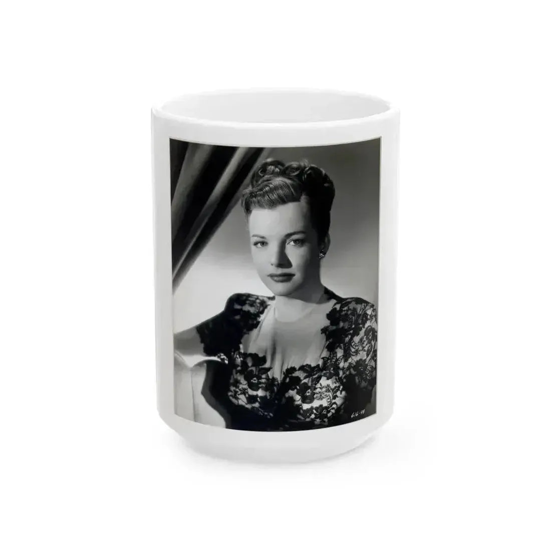 Cathy Downs #21 (Vintage Female Icon) White Coffee Mug 15oz - Go Mug Yourself