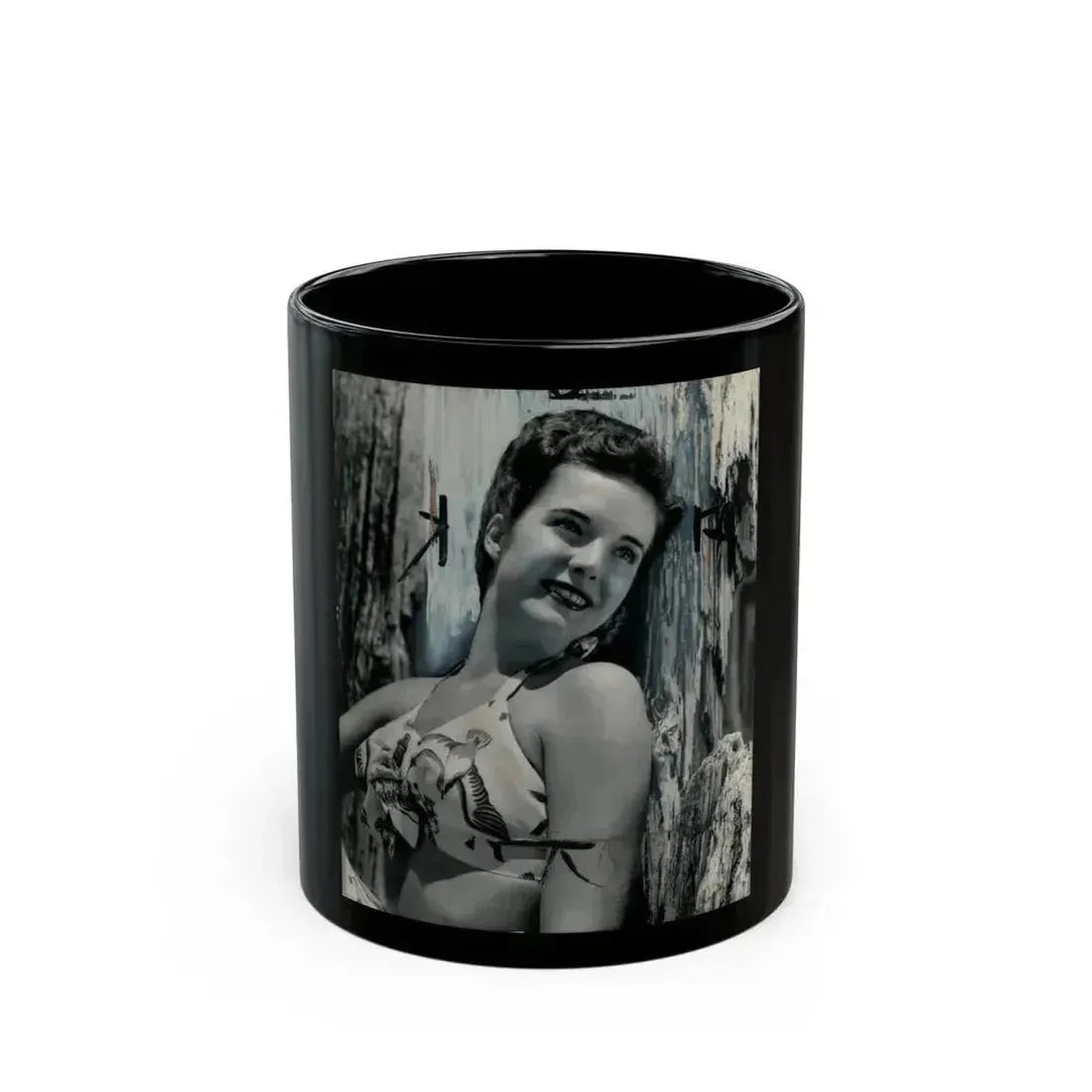 Cathy Downs #23 (Vintage Female Icon) Black Coffee Mug 11oz - Go Mug Yourself