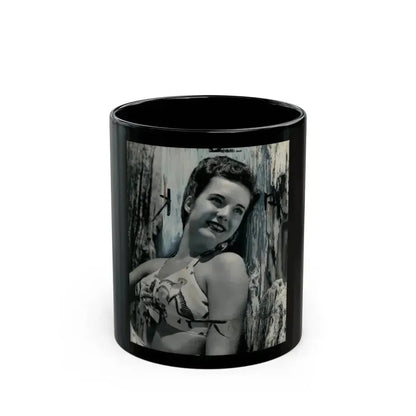 Cathy Downs #23 (Vintage Female Icon) Black Coffee Mug 11oz - Go Mug Yourself