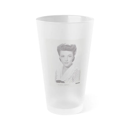 Cathy Downs #24 (Vintage Female Icon) Frosted Pint Glass 16oz-16oz-Frosted-Go Mug Yourself