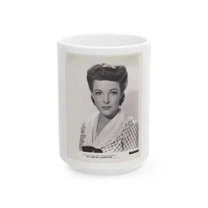 Cathy Downs #24 (Vintage Female Icon) White Coffee Mug 15oz - Go Mug Yourself