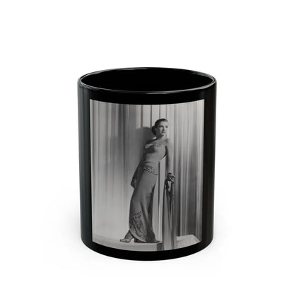 Cathy Downs #25 - Vintage 8x10 B&W 12-5-46 Full Body Glamour Photo (Vintage Female Icon) Black Coffee Mug-11oz-Go Mug Yourself