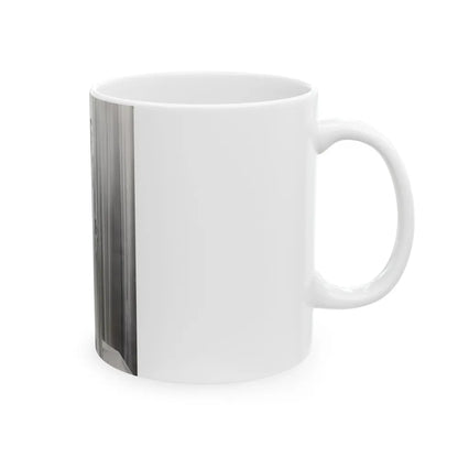 Cathy Downs #25 - Vintage 8x10 B&W 12-5-46 Full Body Glamour Photo (Vintage Female Icon) White Coffee Mug-Go Mug Yourself