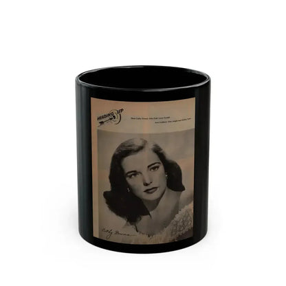 Cathy Downs #28 - 8x10 B&W Magazine Page Glamour Portrait (Vintage Female Icon) Black Coffee Mug 11oz - Go Mug Yourself