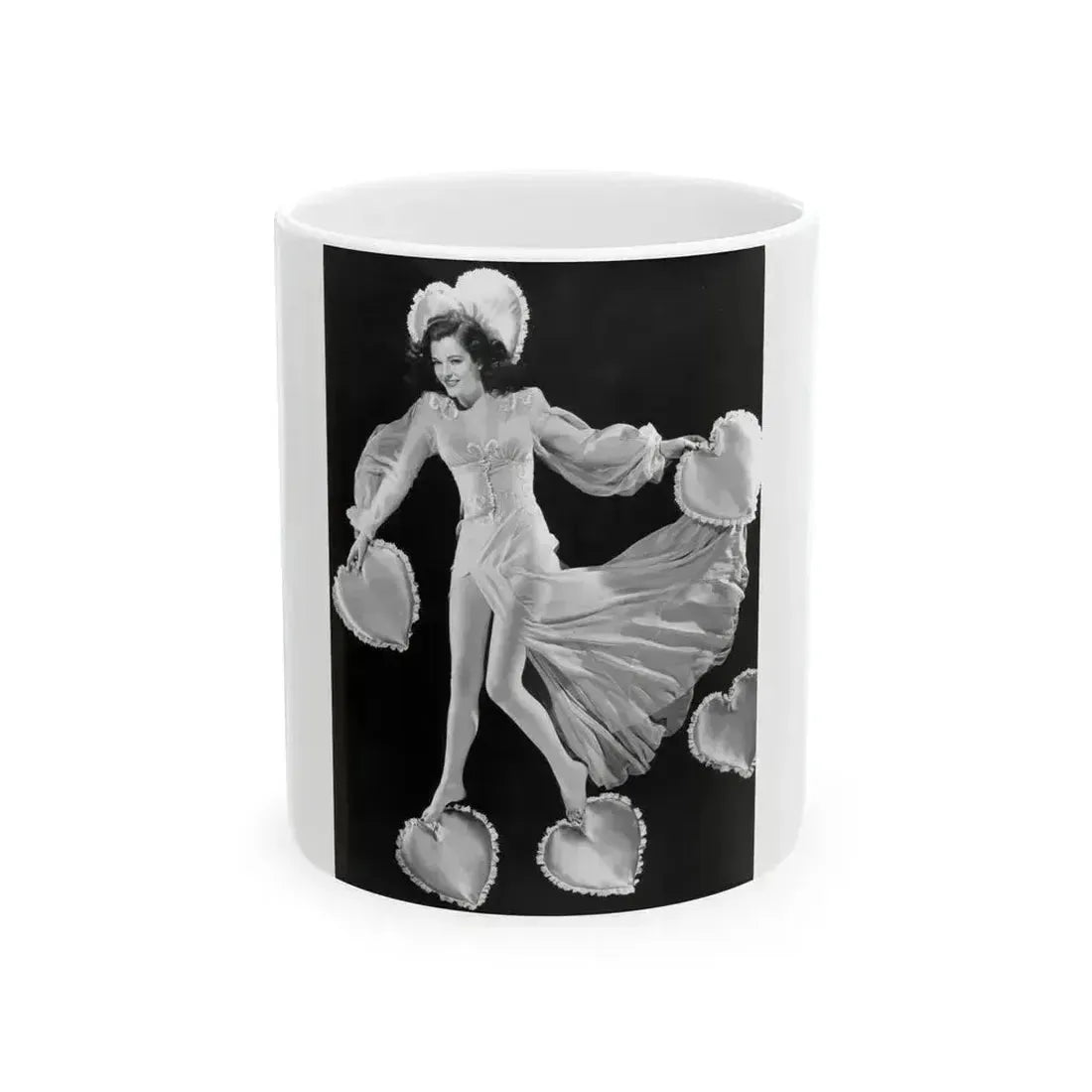 Cathy Downs #29 (Vintage Female Icon) White Coffee Mug 11oz - Go Mug Yourself