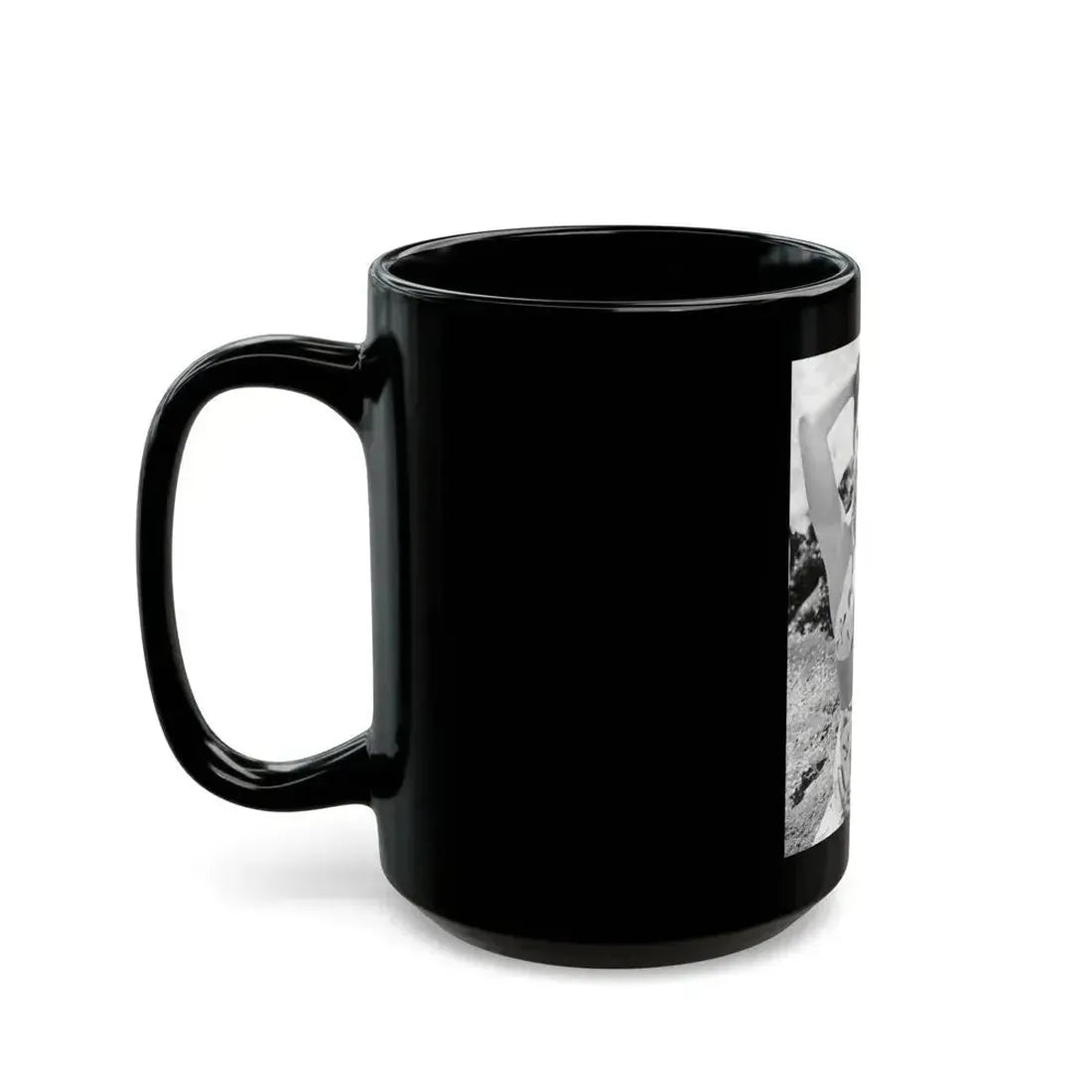 Cathy Downs #35 (Vintage Female Icon) Black Coffee Mug - Go Mug Yourself