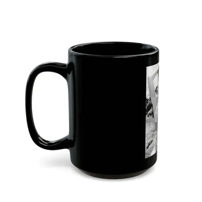Cathy Downs #35 (Vintage Female Icon) Black Coffee Mug - Go Mug Yourself