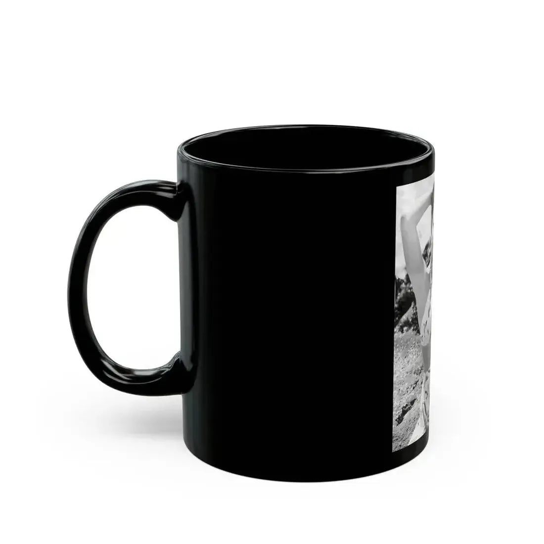 Cathy Downs #35 (Vintage Female Icon) Black Coffee Mug - Go Mug Yourself