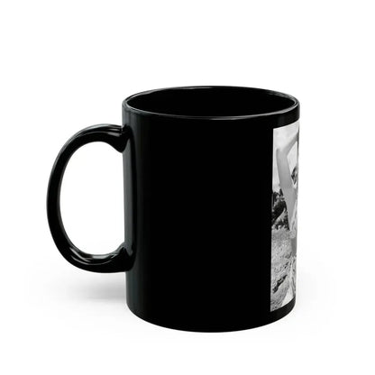Cathy Downs #35 (Vintage Female Icon) Black Coffee Mug - Go Mug Yourself