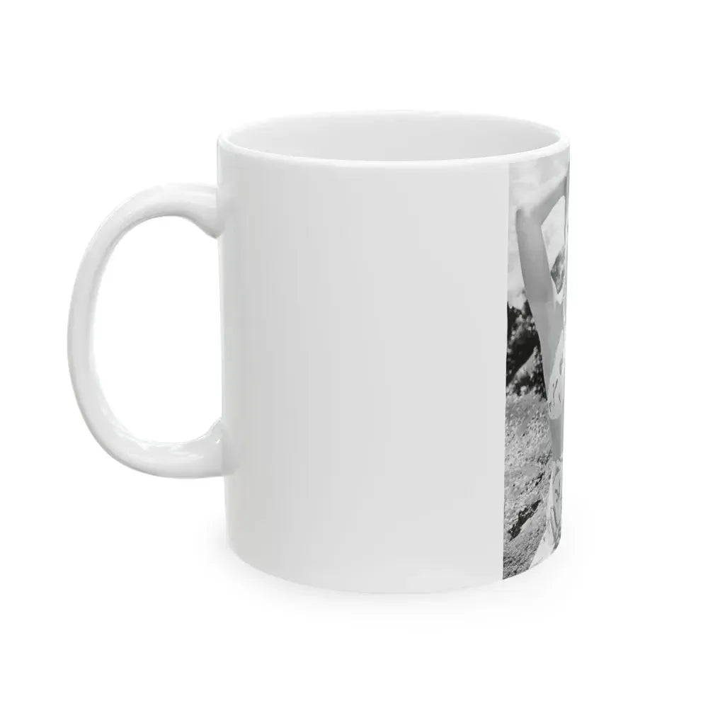 Cathy Downs #35 (Vintage Female Icon) White Coffee Mug - Go Mug Yourself