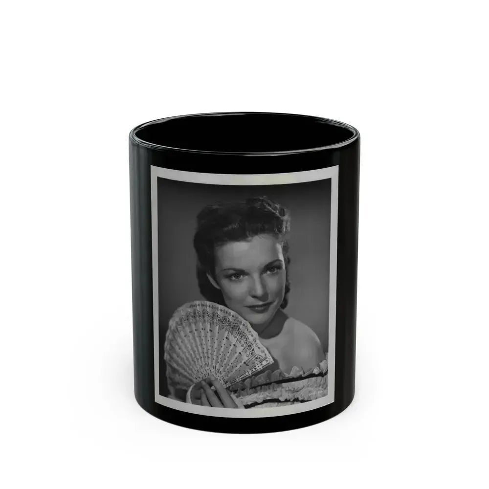 Cathy Downs #40 (Vintage Female Icon) Black Coffee Mug 11oz - Go Mug Yourself