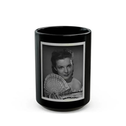 Cathy Downs #40 (Vintage Female Icon) Black Coffee Mug 15oz - Go Mug Yourself