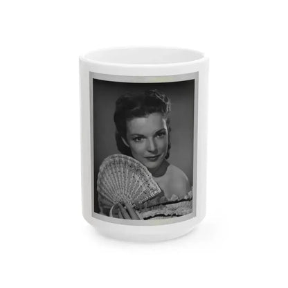 Cathy Downs #40 (Vintage Female Icon) White Coffee Mug 15oz - Go Mug Yourself