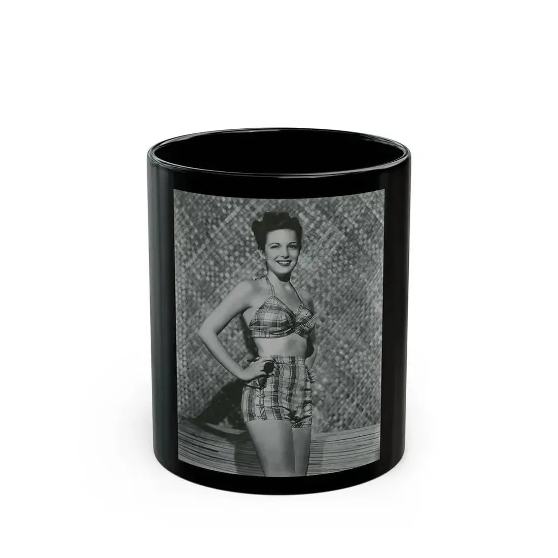 Cathy Downs #46 (Vintage Female Icon) Black Coffee Mug 11oz - Go Mug Yourself