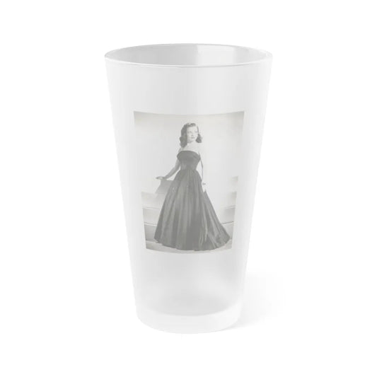 Cathy Downs #47 (Vintage Female Icon) Frosted Pint Glass 16oz-16oz-Frosted-Go Mug Yourself