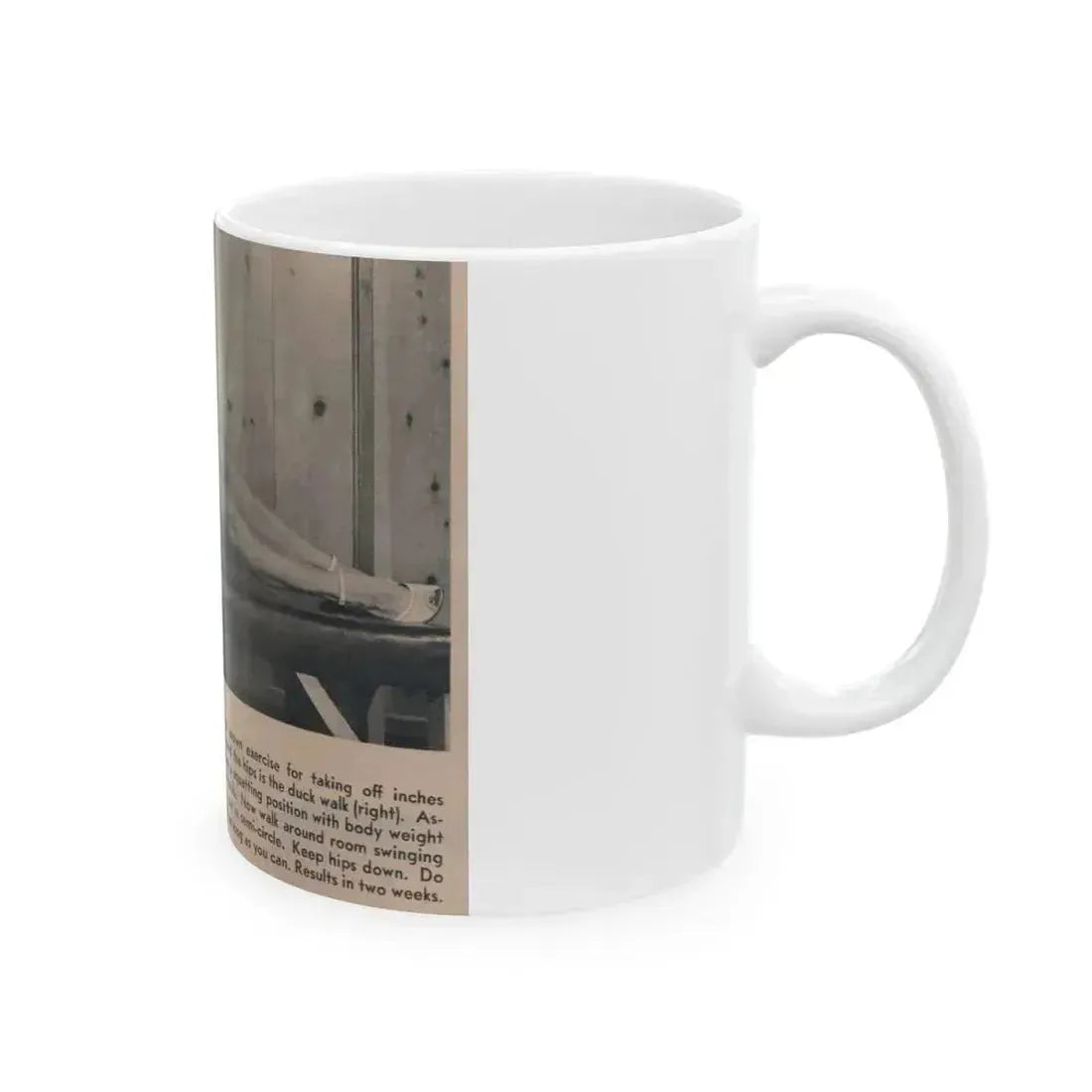 Cathy Downs #51 - Magazine Page Photo & Short Paragraphs (Vintage Female Icon) White Coffee Mug - Go Mug Yourself