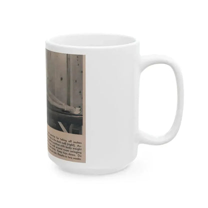 Cathy Downs #51 - Magazine Page Photo & Short Paragraphs (Vintage Female Icon) White Coffee Mug - Go Mug Yourself