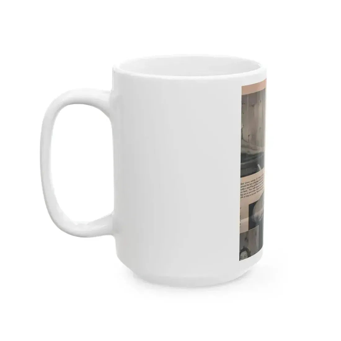 Cathy Downs #53 - Magazine Page Photo & 1 Short Paragraph (Vintage Female Icon) White Coffee Mug - Go Mug Yourself