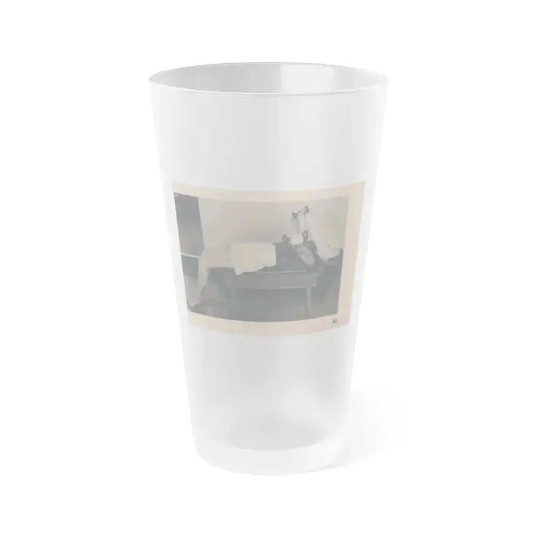 Cathy Downs #54 - Magazine Page Photo Clipping (Vintage Female Icon) Frosted Pint Glass 16oz 16oz Frosted - Go Mug Yourself